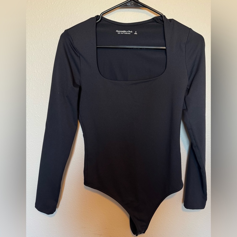 Abercrombie & Fitch Soft Double Layered Square Neck Long Sleeved Body Suit